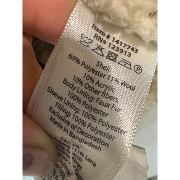 Jachs Mens Wool Sherpa Lined Flannel Shirt Jacket Long Sleeve Size L Multi Aztec - Picture 8 of 16